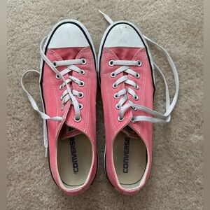 Converse Women's Coral Pink Low Top Sneakers Men 8/Women 10